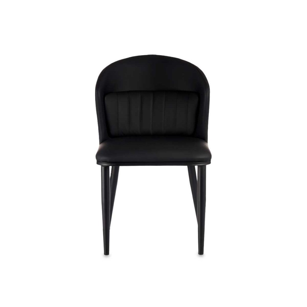 Armchair Circular Black Steel 51 x 83,5 x 54 cm (2 Units)