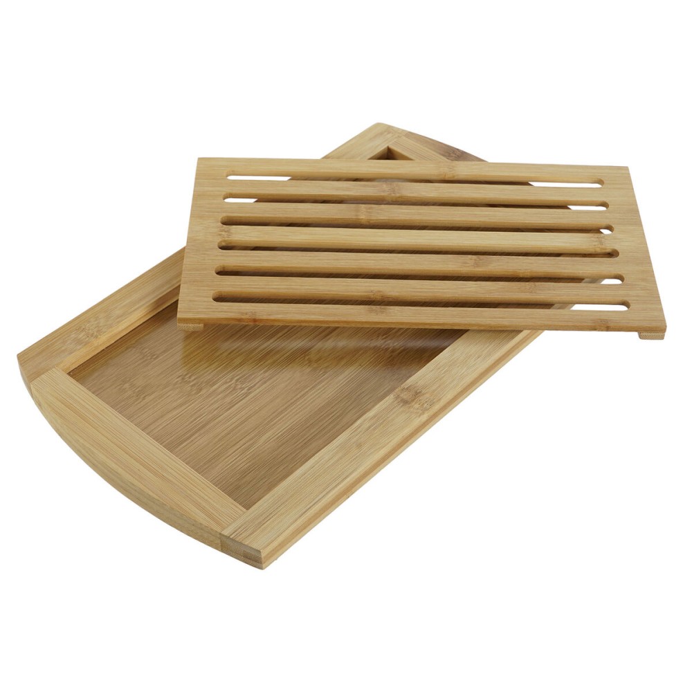 Cutting board DKD Home Decor Natural Bamboo 36 x 21 x 2 cm