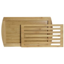 Cutting board DKD Home Decor Natural Bamboo 36 x 21 x 2 cm