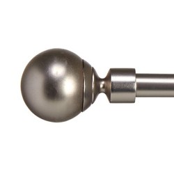 Curtain Bar Extendable Ball Silver Iron 5 x 126 x 5 cm (12 Units)