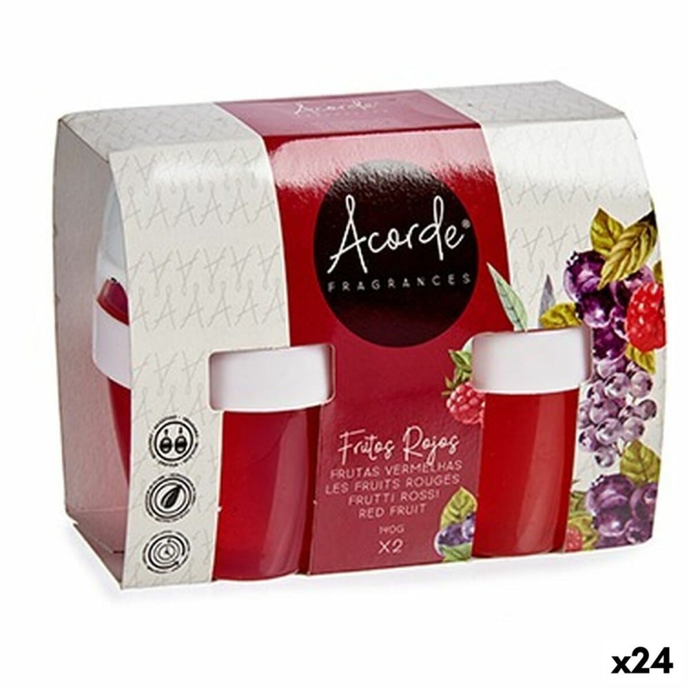 Lot de désodorisants Acorde 1165-FRUTOS RO Fruits rouges Gel (24 Unités)