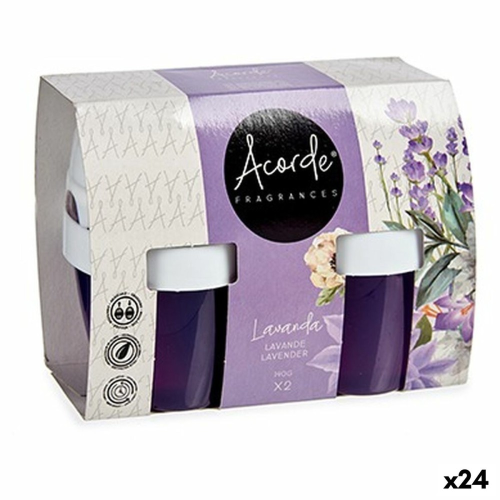 Lot de désodorisants Acorde 1165-LAVANDA Lavande Gel (24 Unités)