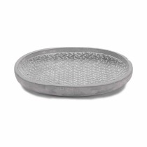 Flower Pot Dish Ibergarden 190060-2 Grey Cement With relief 28 x 4 x 23 cm (6 Units)