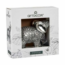 Decorative Figure Elephant Silver 27,5 x 27 x 11 cm (4 Units)