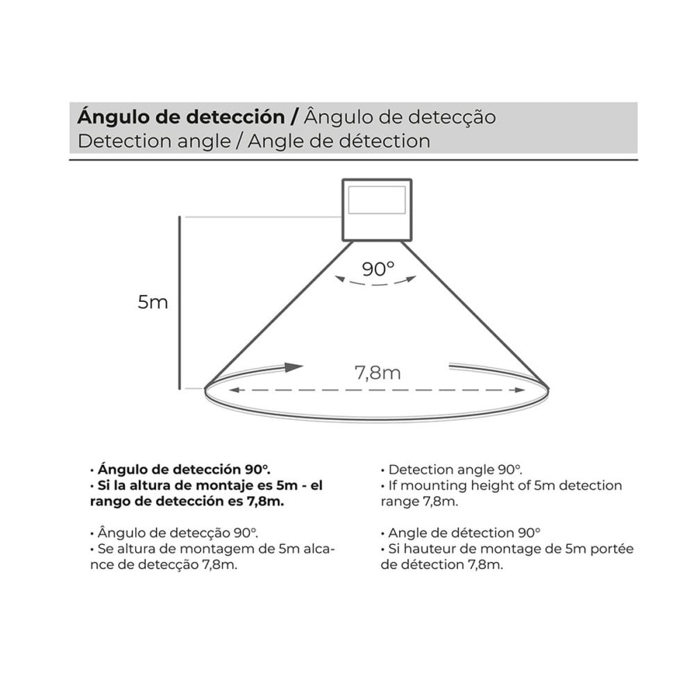 Projecteur EDM 31855 200 W 1500 lm Télécommande Panneau solaire photovoltaïque (6500 K)