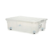 Storage Box with Wheels 30 L 40 x 18 x 59,5 cm (14 Units)