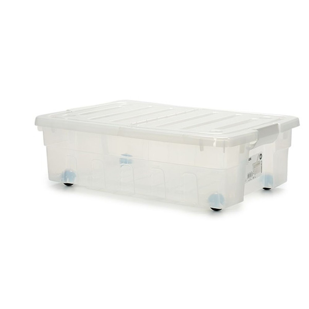 Storage Box with Wheels 30 L 40 x 18 x 59,5 cm (14 Units)