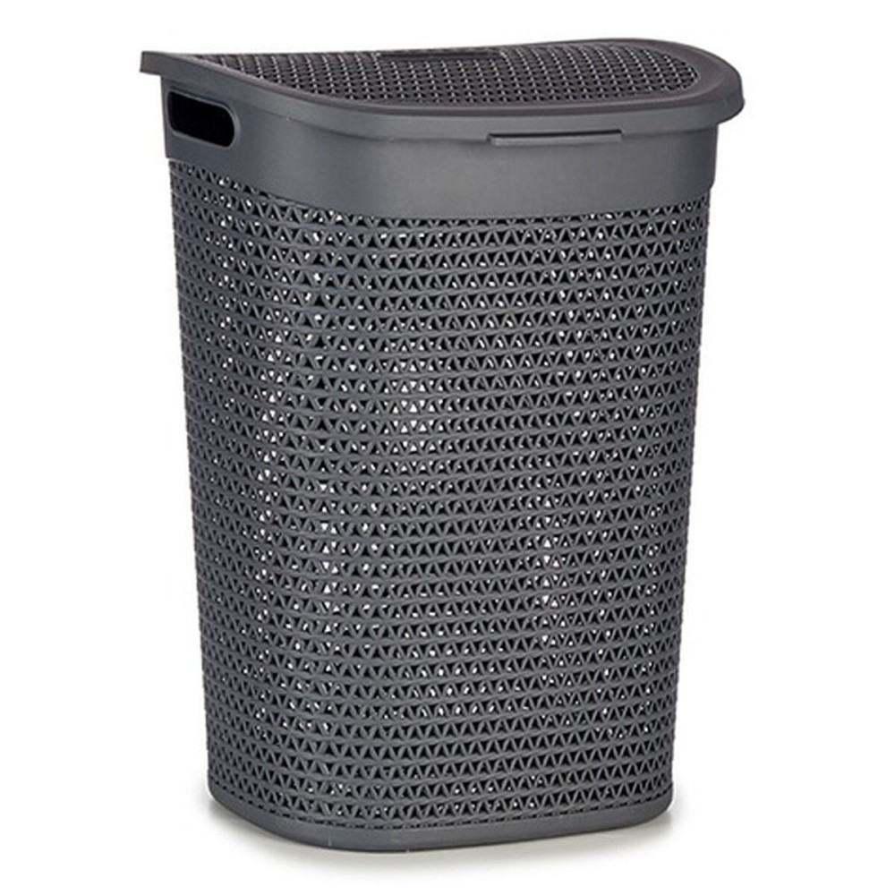 Panier à linge Kipit 4790-2 Anthracite Plastique 60 L 43,5 x 57,5 x 34 cm (6 Unités)