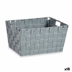 Multi-purpose basket Kipit A3-6883 Grey Cloth 5 L 30,4 x 14 x 20 cm (18 Units)