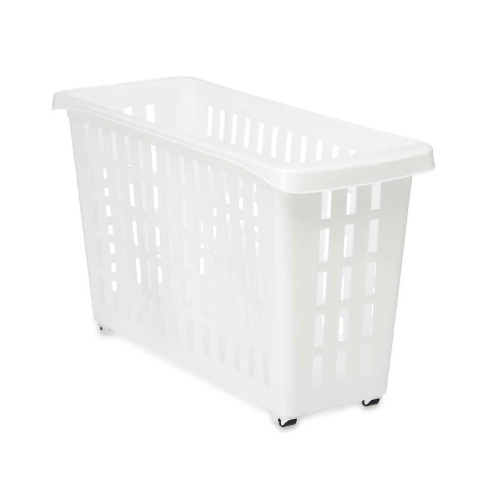 Multi-purpose basket Kipit G-327 White Plastic 17,5 x 26 x 46 cm With wheels (12 Units)