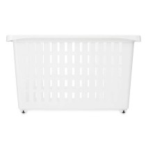 Multi-purpose basket Kipit G-327 White Plastic 17,5 x 26 x 46 cm With wheels (12 Units)