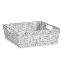 Panier Multi-usages Kipit A3-693109 Blanc Tissu 3 L 23 x 8 x 27 cm 27 x 8 x 23 cm (48 Unités)