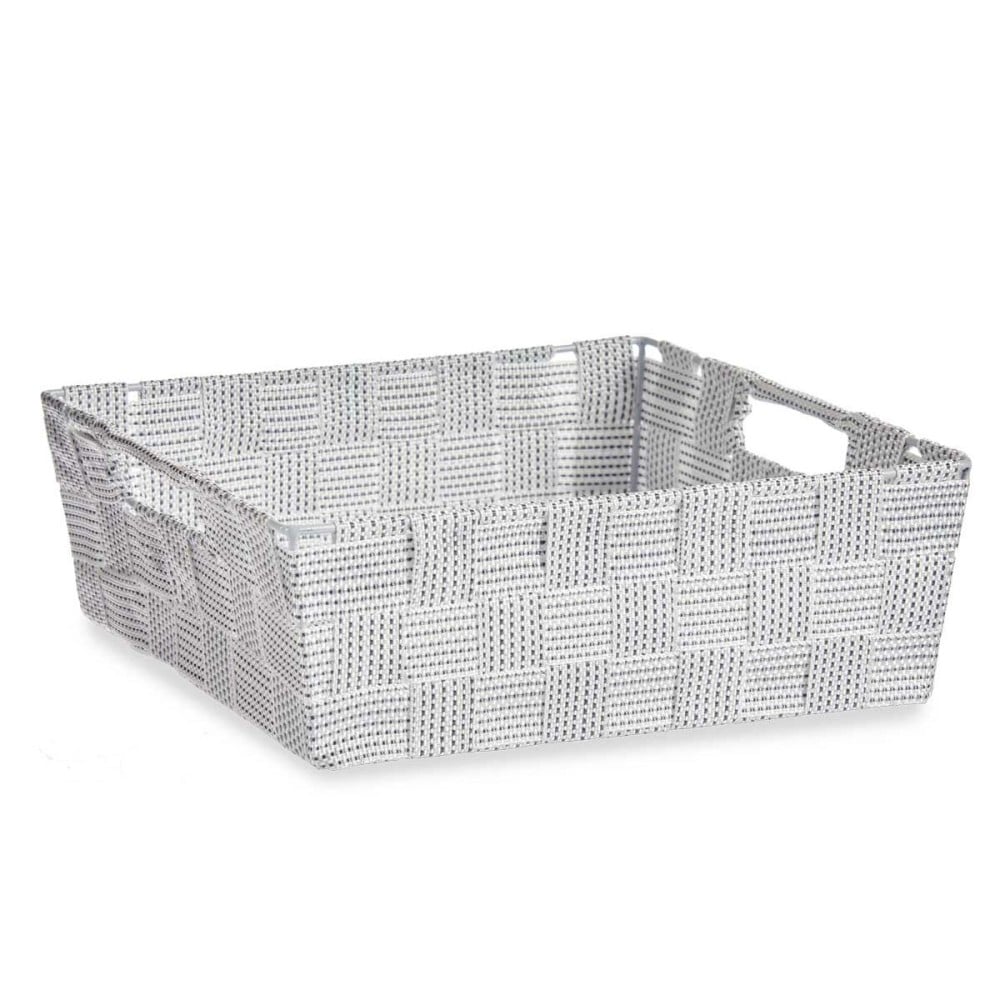 Panier Multi-usages Kipit A3-693109 Blanc Tissu 3 L 23 x 8 x 27 cm (48 Unités)