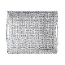 Panier Multi-usages Kipit A3-693109 Blanc Tissu 3 L 23 x 8 x 27 cm 27 x 8 x 23 cm (48 Unités)