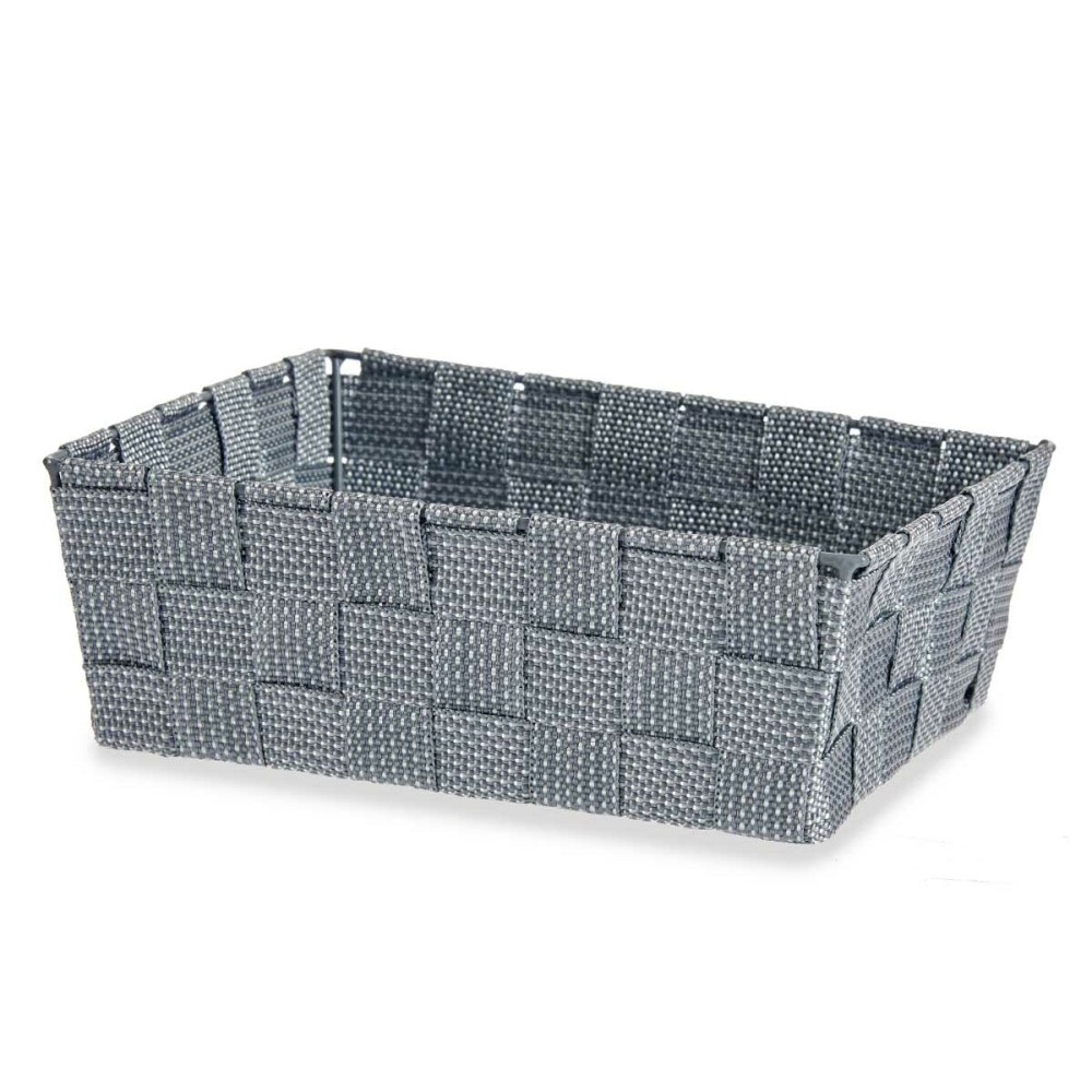 Panier Multi-usages Kipit A3-6930A9 Gris Tissu 2,4 L 20 x 8 x 24 cm (24 Unités)