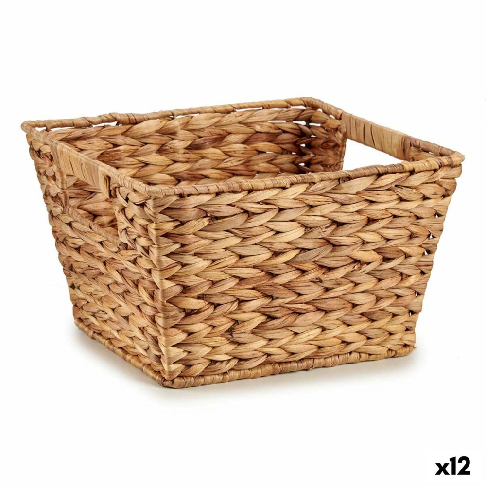 Basket Brown Metal 24 x 18 x 33,5 cm (12 Units)