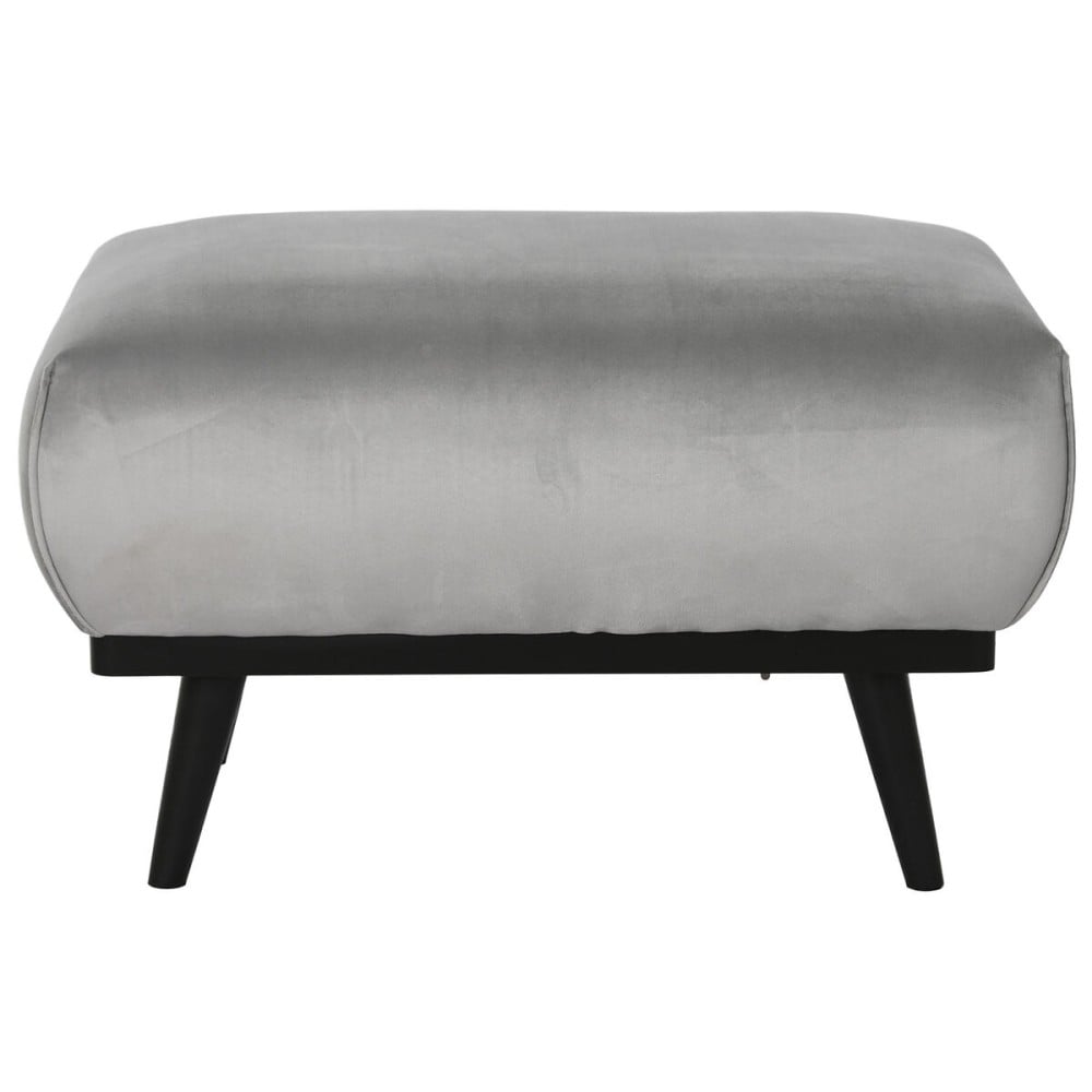 Banquette DKD Home Decor Noir Gris 70 x 50 x 42 cm