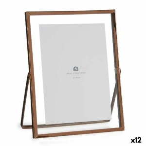 Fotorahmen Kupfer Metall Glas Kunststoff 18,5 x 1 x 23 cm (12 Stück)