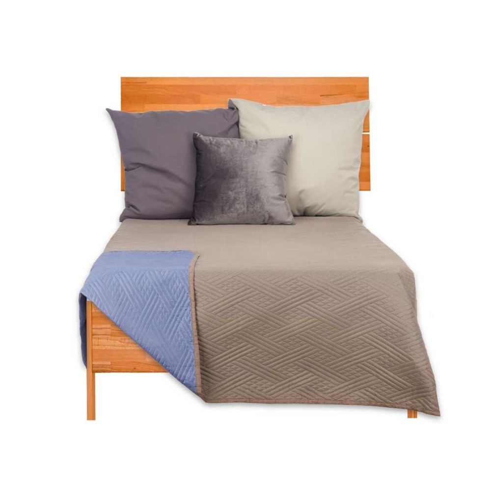 Couette réversible 240 x 260 cm Bleu Gris (6 Unités)