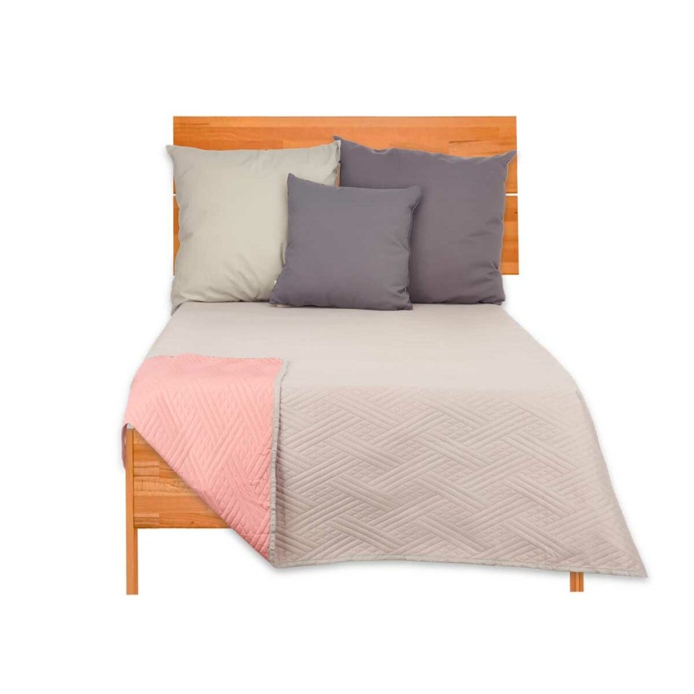 Couette réversible 240 x 260 cm Gris Rose (6 Unités)