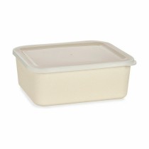 Storage Box with Lid Yellow 17 x 8 x 23,5 cm (6 Units)