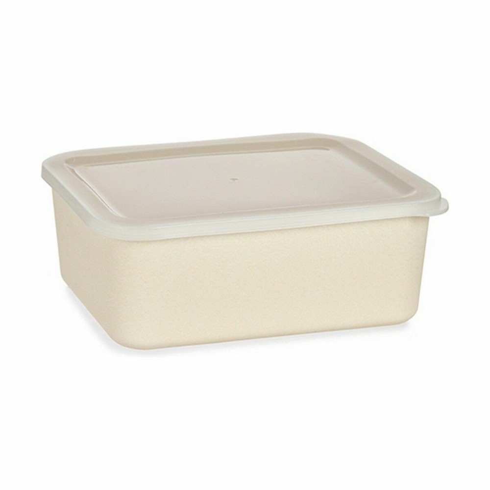 Boîte de rangement avec couvercle Jaune 17 x 8 x 23,5 cm (6 Unités)