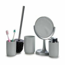 Badezimmer Set Berilo CN-B6369-G Grau Polypropylen 4 Stücke (6 Stück)