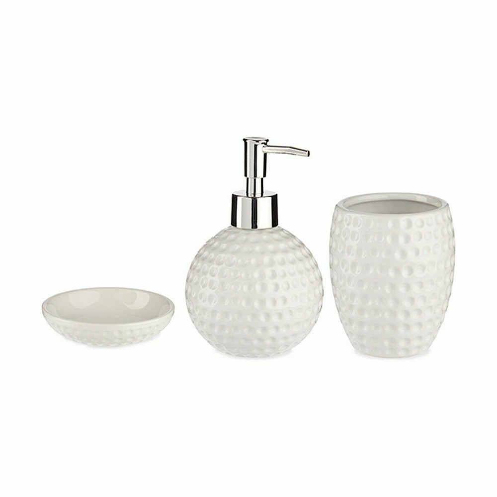 Badezimmer Set Berilo DW29153-1 Weiß aus Keramik (12 Stück)