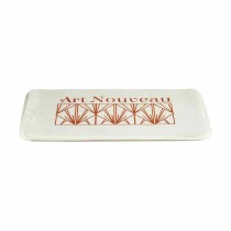 Bath rug Berilo Art Nouveau White Bronze 40 x 1,5 x 60 cm (12 Units)