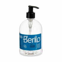 Soap Dispenser Berilo SE1205-DOSIFICADOR Black Transparent Plastic 500 ml 8 x 16,5 x 8 cm (12 Units)