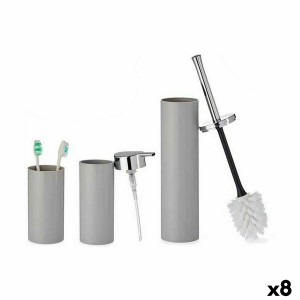 Bath Set Berilo B6274 S3-1 Grey Plastic (8 Units)