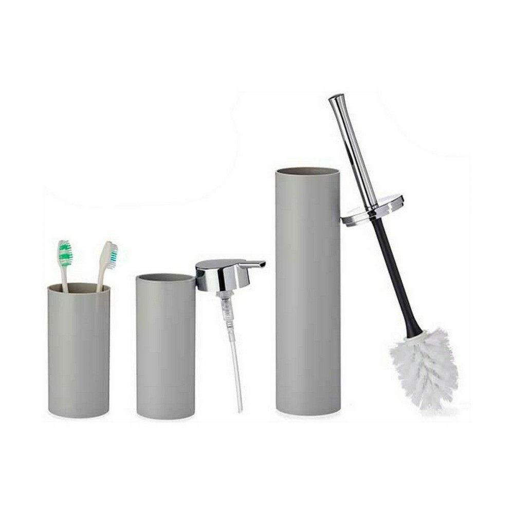 Bath Set Berilo B6274 S3-1 Grey Plastic (8 Units)