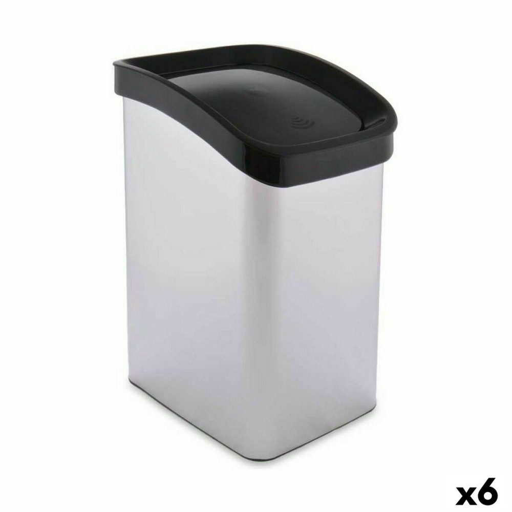 Rubbish bin Berilo D085-1 Silver Plastic 12 L Tipper truck (6 Units)