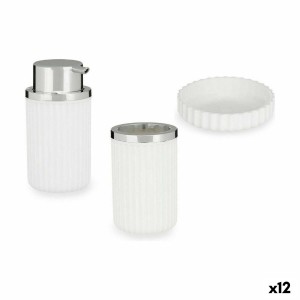 Badezimmer Set Berilo 3318-1 Weiß Kunststoff (12 Stück)