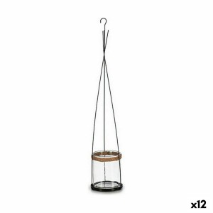 Candleholder Ibergarden HW99-1108 Metal Crystal 15,5 x 85,5 x 15,5 cm (12 Units)