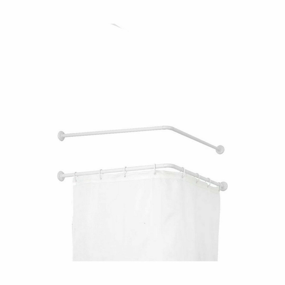 Curtain Bar Berilo B0769L White Aluminium 80 cm For shower (24 Units)