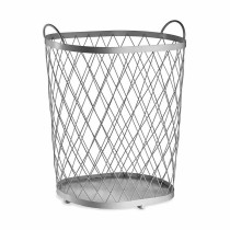 Panier Argenté Métal 40 L 31 x 54,7 x 46,5 cm (4 Unités)