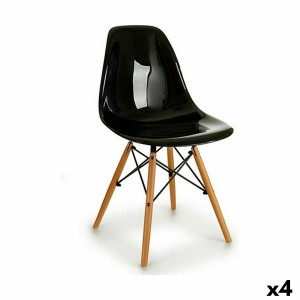 Dining Chair Kirk Black 53 x 82 x 47 cm (4 Units)