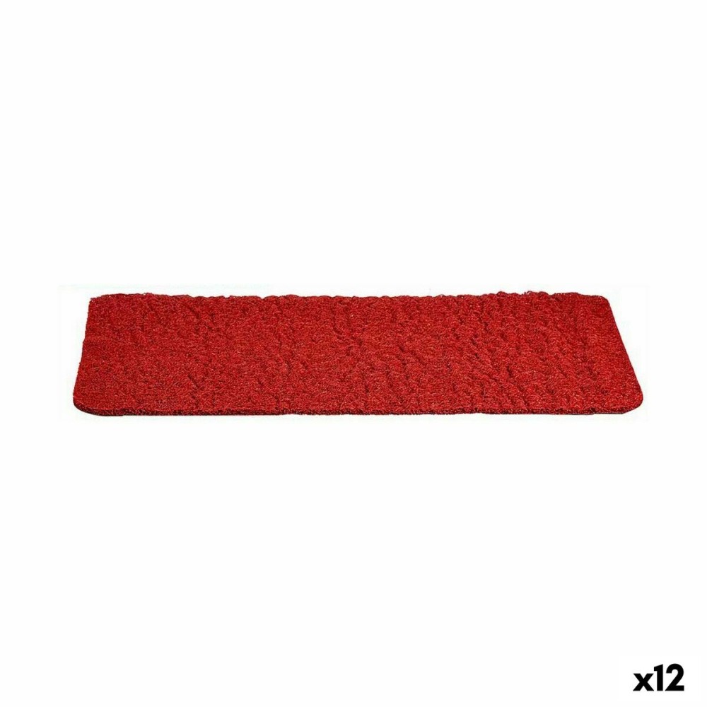 Fußmatte Rot PVC 70 x 40 cm (12 Stück)