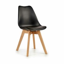 Dining Chair Brown Black 42 x 80 x 50 cm (4 Units)