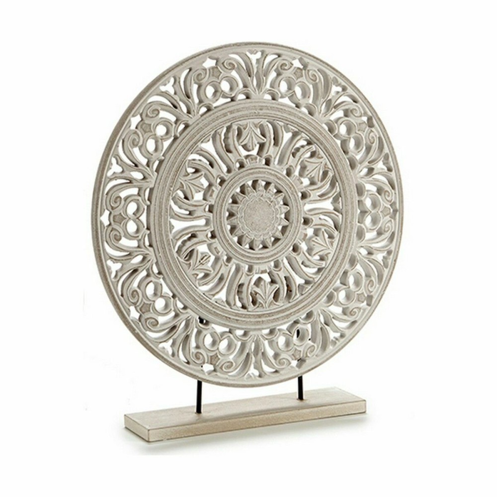 Deko-Figur Mandala Weiß 7 x 49 x 44 cm (6 Stück)