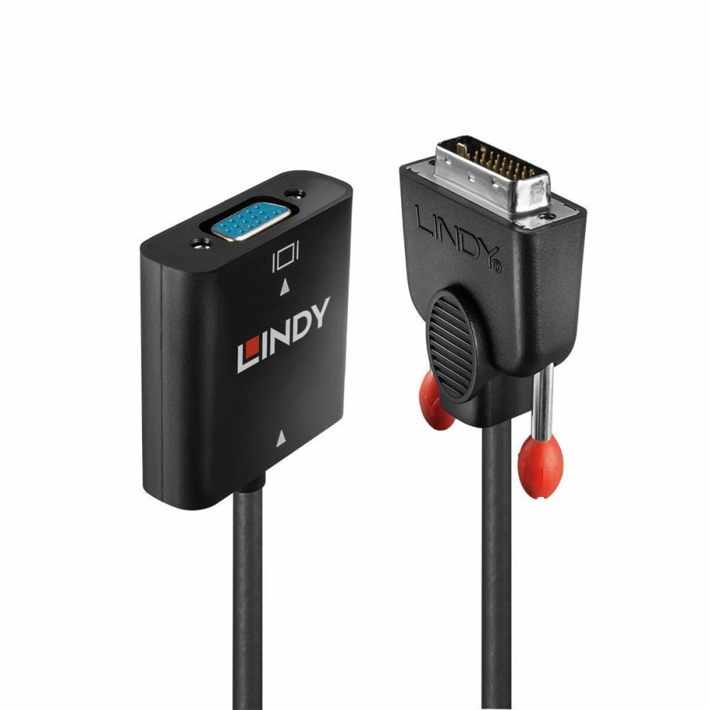 DVI-D-zu-VGA-Adapter LINDY 38189 Schwarz