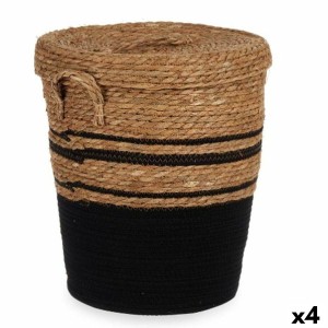 Panier Gift Decor YY21620J03S3 Marron Noir Algues marines (4 Unités)