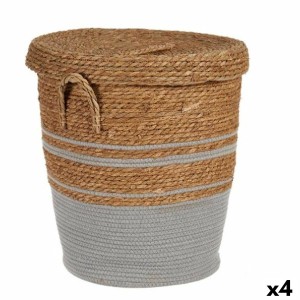 Panier Gift Decor YY21620J03L1 Marron Gris Algues marines (4 Unités)
