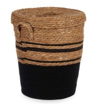 Basket Gift Decor YY21620J03S3 Brown Black Marine algae (4 Units)