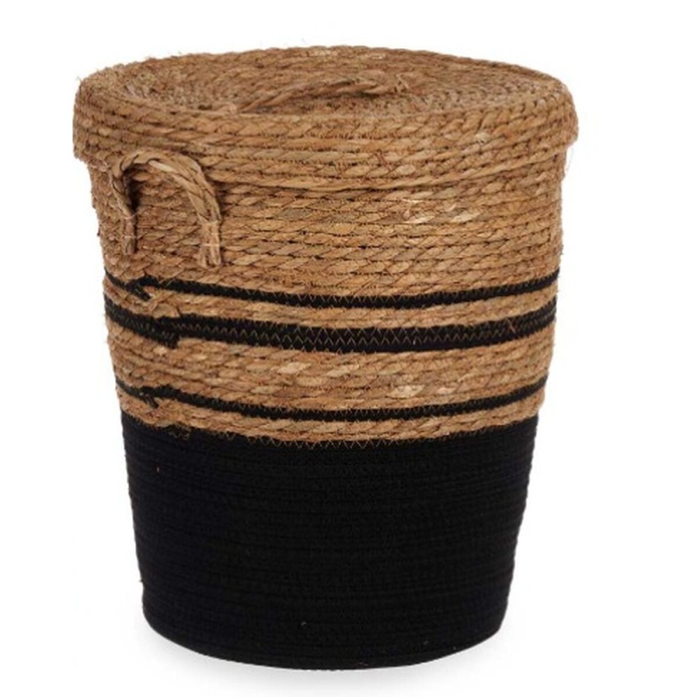 Basket Gift Decor YY21620J03S3 Brown Black Marine algae (4 Units)