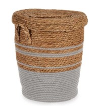 Panier Gift Decor YY21620J03S1 Marron Gris Algues marines (4 Unités)