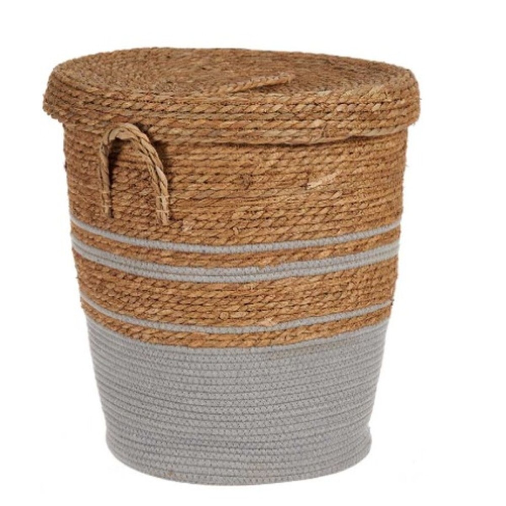 Panier Gift Decor YY21620J03L1 Marron Gris Algues marines (4 Unités)