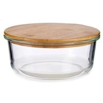 Round Lunch Box with Lid Vivalto LHB-HR-950F Bamboo 17 x 7 x 17 cm (12 Units)