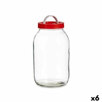 Jar Vivalto 182 Red 3 L Lid with handle (6 Units)